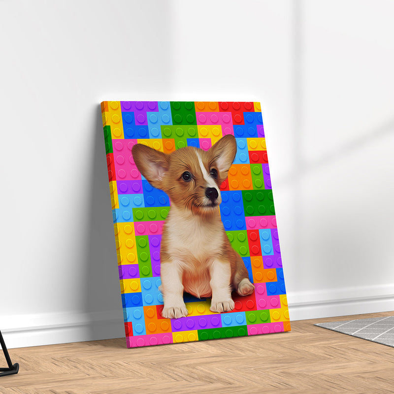 Quadro Blocos Personalizado com seu Pet