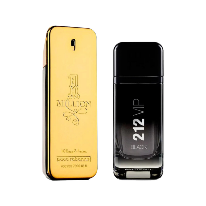 Combo de Perfumes 1 Million e 212 VIP Black - Loja Online