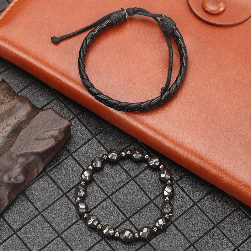 Conjunto Relógio De Luxo Com 2 Pulseiras Masculinas - Quartzo