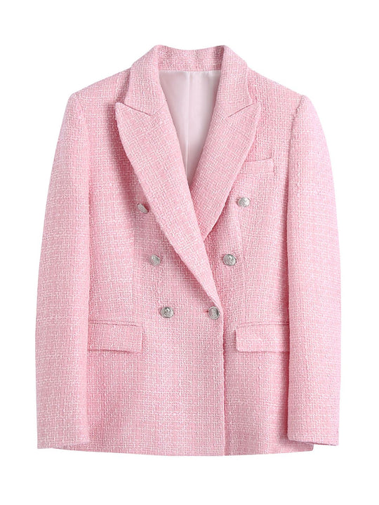 Blazer+Saia Tweed Lady Pink