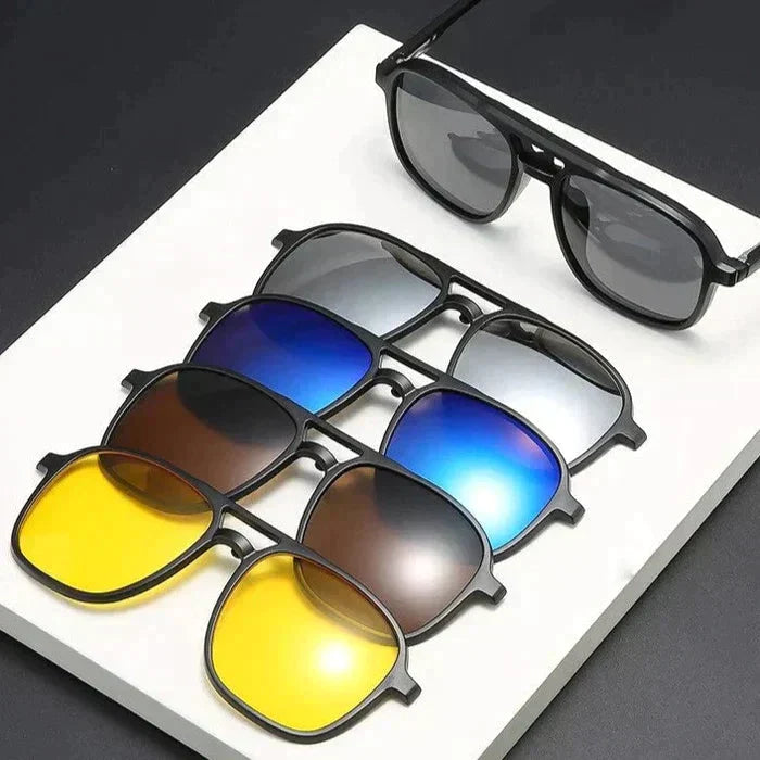 Óculos de Sol Kit com 6 Lentes Polarizadas + Porta Óculos | Frete Grátis Óculos de Sol Kit com 6 Lentes Polarizadas + Porta Óculos | Frete Grátis Minha loja 