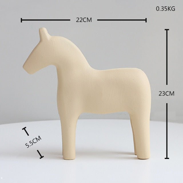 Escultura Minimalista Cavallo