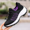 Tênis Para Caminhadas Racer Tênis Para Caminhadas Racer Feminino Minha loja Preto com Roxo 33 